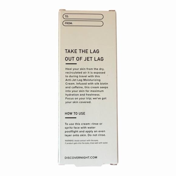2 NIGHT Skincare Don't Lag Just Jet Anti Jet Lag Moisturizing Cream 30 ml - NIP - Picture 9 of 16